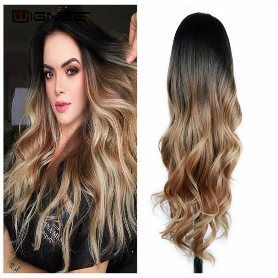 Lace wig ondulada Rebeca - 60 cm